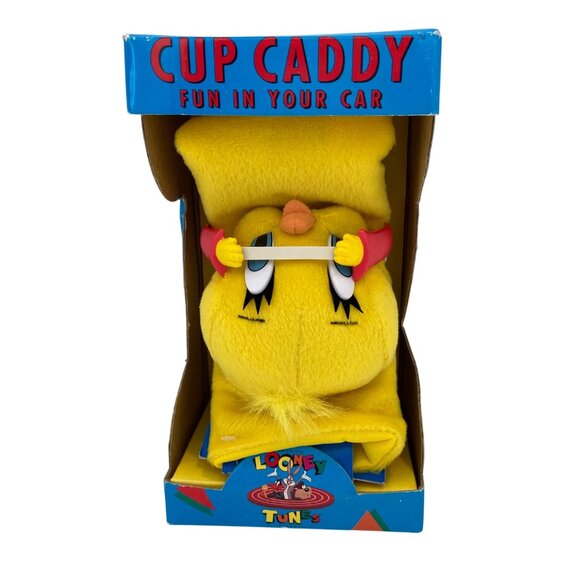 Vintage New Looney Tunes Tweety Cup Caddy 1994 Fun In Your Car Holder Ages 5+ Ha - Picture 1 of 11